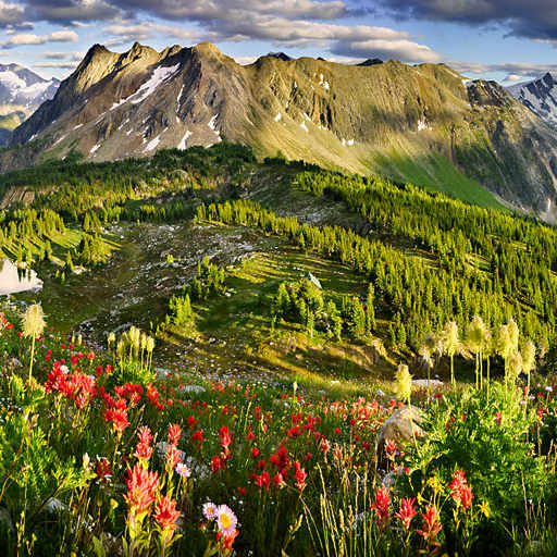 BC Mountain Canvas Prints