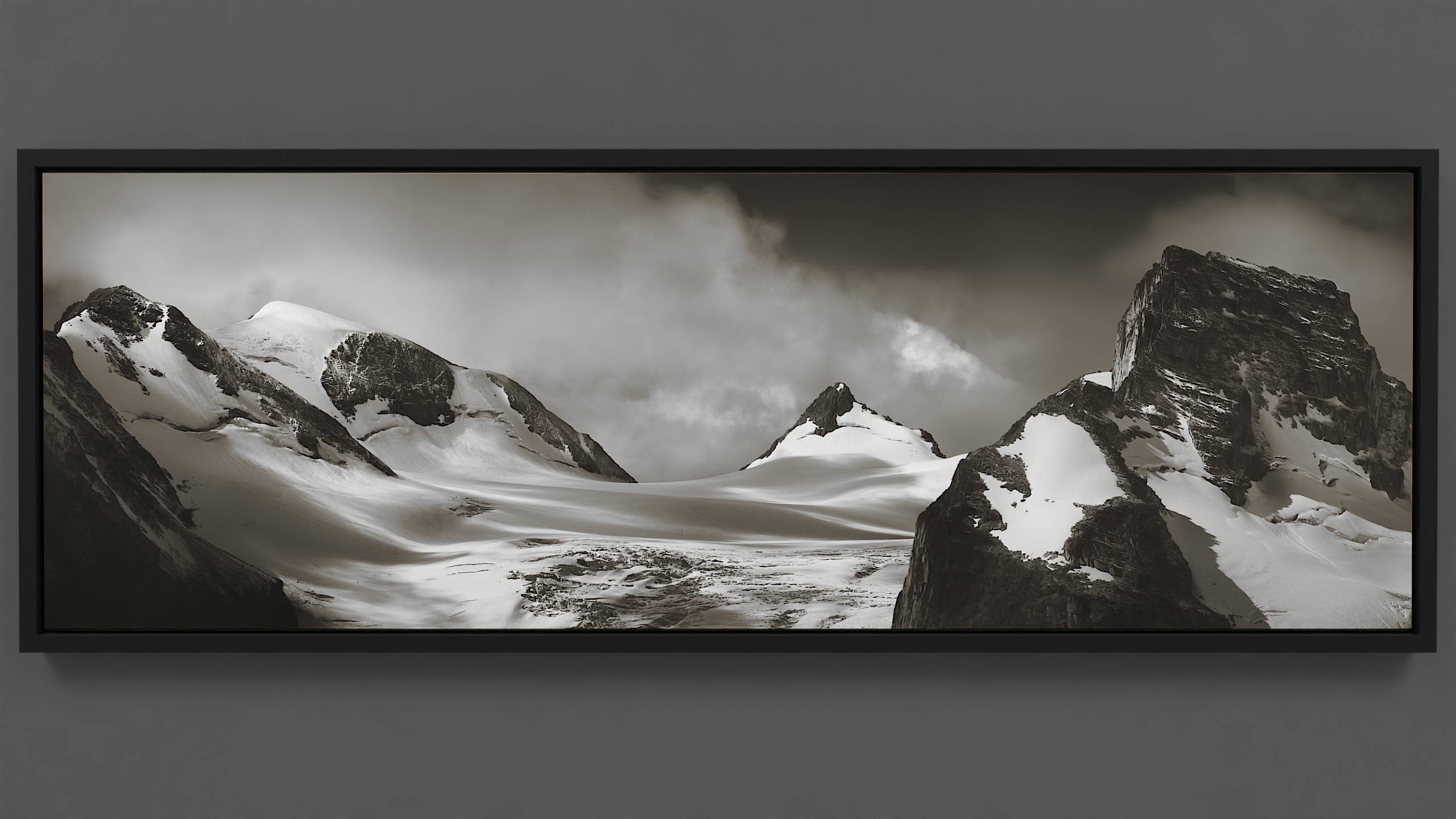 Bugaboo Monochrome Mountain Magic - Bugaboo mountain landscape with Howser Peak, Hounds Tooth, and Marmolata spires